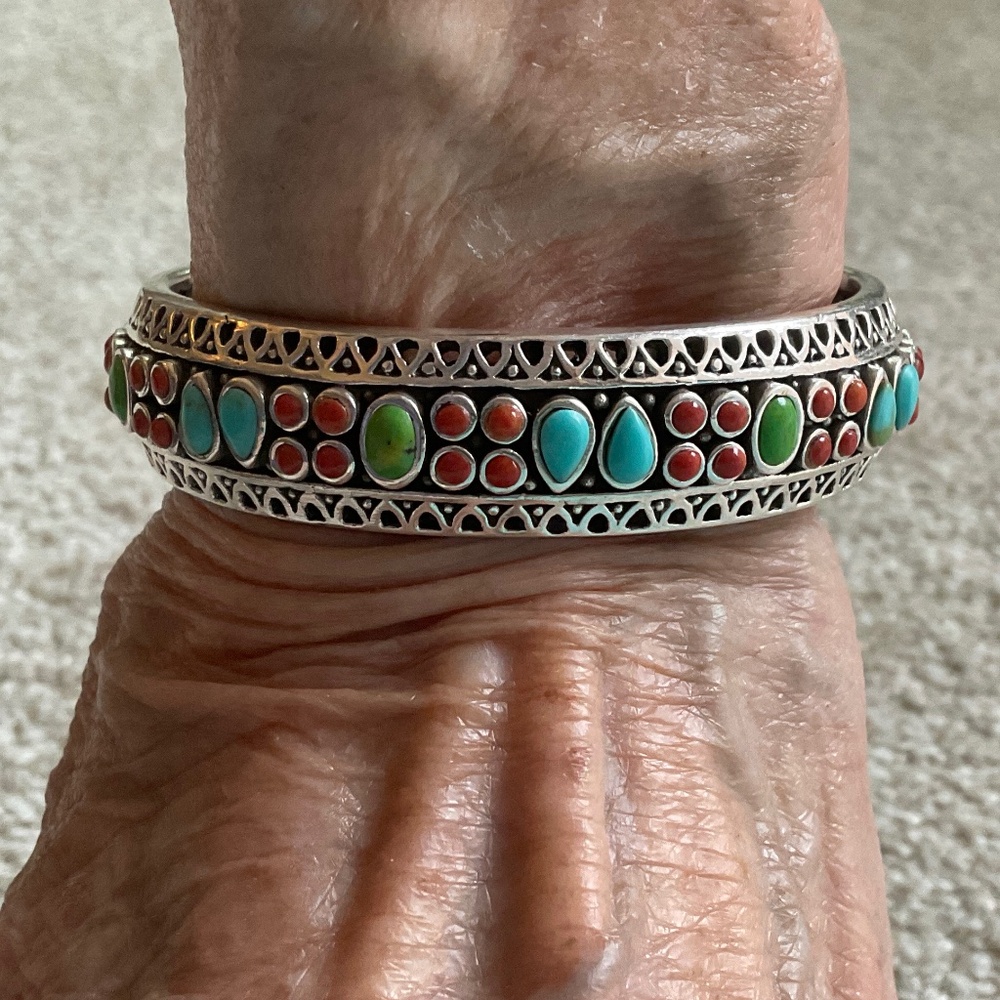 - Barse Sterling Silver Southwest Cuff Bracelet